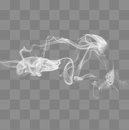 白色高质量的烟雾,免抠元素
