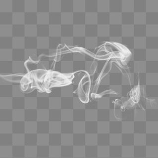 白色高质量的烟雾,免抠元素