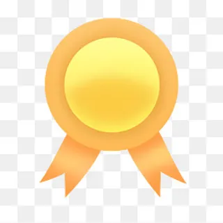 金色圆形黄丝带优惠标签,免抠元素