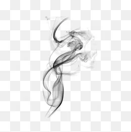 灰色透明轻烟烟雾烟云扭曲飘散(658*658px)