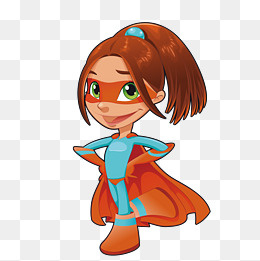 超级小女侠,免抠元素