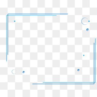 科技风蓝色双层边框元素,免抠元素