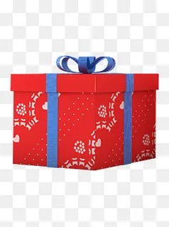 圣诞节磨砂质感圣诞礼物红色节日,免抠元素