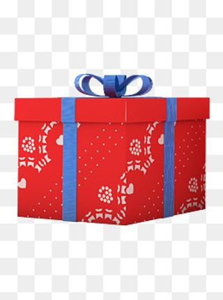 圣诞节磨砂质感圣诞礼物红色节日,免抠元素