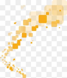 手绘黄色的不规则图形,免抠元素