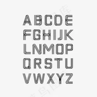 26个英文字母素材