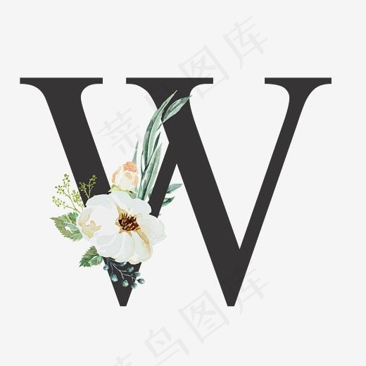 婚礼季W浪漫花朵(2083*2083px)ai矢量模版下载