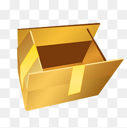 手绘收纳纸箱子插画