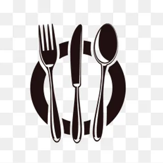 厨房用具刀叉西餐宣传用素材图标,免抠元素