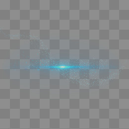 蓝色时尚梦幻光效闪光设计,免抠元素