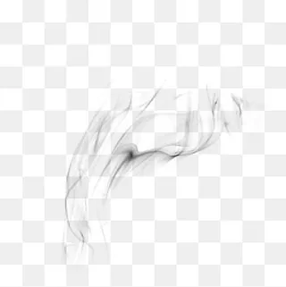水墨黑色唯美动感烟雾,免抠元素