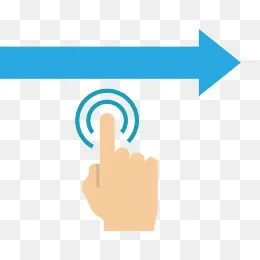 手指点击黄色箭头,免抠元素(6467*5027px)ai矢量模版下载