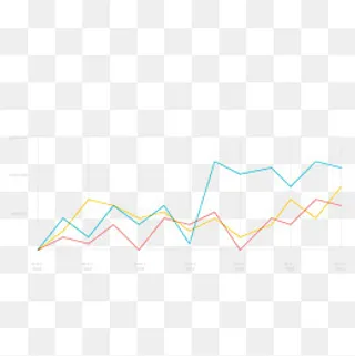彩色折线数据,免抠元素
