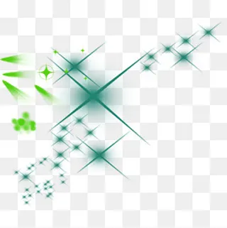 绿色星光笔刷