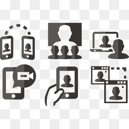 视频电话,免抠元素