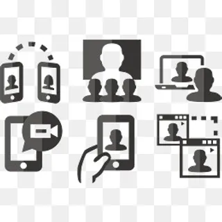 视频电话,免抠元素