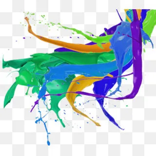 矢量创意油漆泼墨效果设计元素,免抠元素