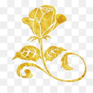 中国风传统烫金鲜花花纹装饰图之,免抠元素