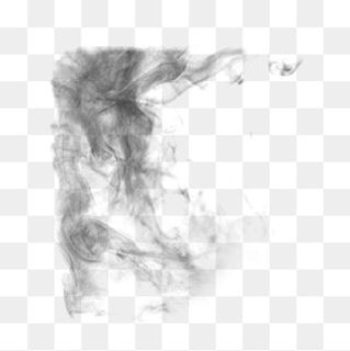 水墨黑色飘散的烟雾,免抠元素