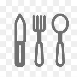 吃饭三件套,免抠元素(2500*2500px)
