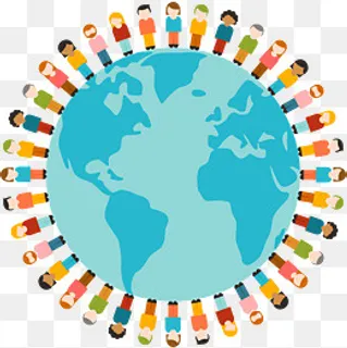 中国人口日绕地球一圈的人,免抠元素 中国人口日绕地球一圈的人,免抠元素