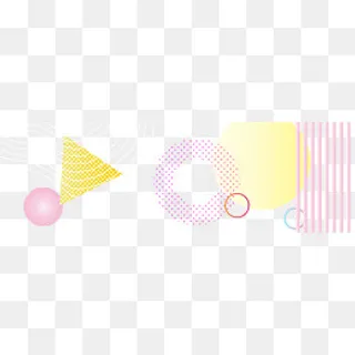 彩色立体三角,免抠元素