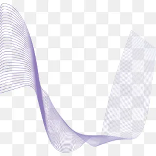 紫色曲线几何元素,免抠元素