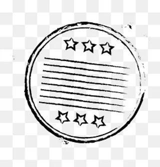 矢量黑色盖章效果,免抠元素