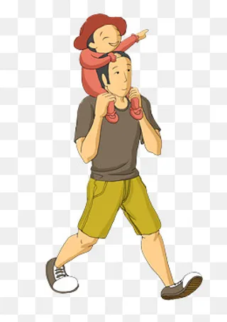 带孩子玩的温柔奶爸,免抠元素