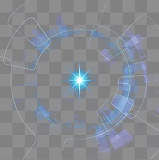 蓝色网格科技光圈,免抠元素 蓝色网格科技光圈,免抠元素
