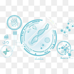 矢量蓝色科技基因下载