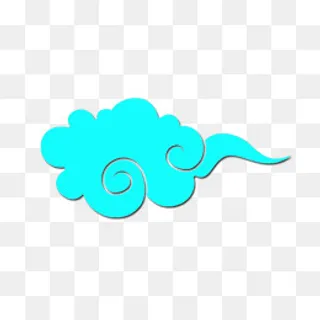 中国风蓝色祥云