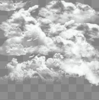 洁白不规则云朵  蓝蓝的天空白白,免抠元素