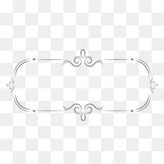 银色欧式简介风格边框,免抠元素