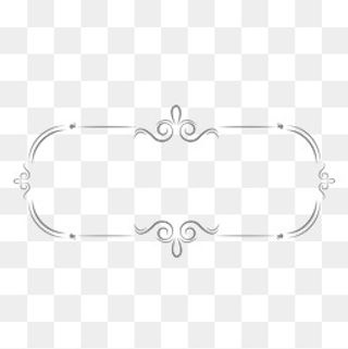 银色欧式简介风格边框,免抠元素