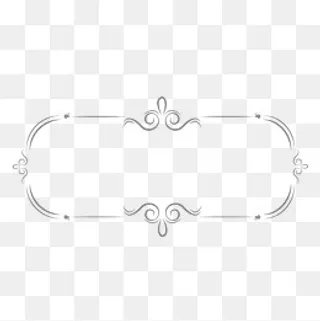 银色欧式简介风格边框,免抠元素