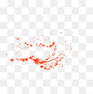 水墨喷溅的红色血滴,免抠元素