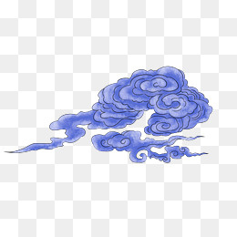 祥云云纹花纹插画