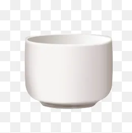 酒杯实物白色陶瓷杯平底酒碗杯(2000*2000px)psd模版下载