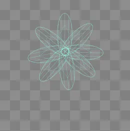 线条不规则图形多边形花,免抠元素(2000*2000px)psd模版下载