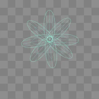 线条不规则图形多边形花,免抠元素