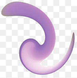 紫色流体渐变元素,免抠元素