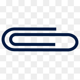 平面办公用品回形针矢量素材,免抠元素