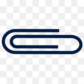 平面办公用品回形针矢量素材,免抠元素