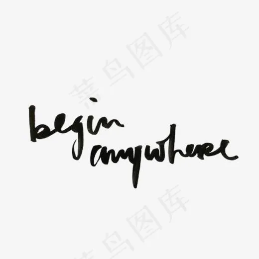 手绘英文字装饰(564*564px)