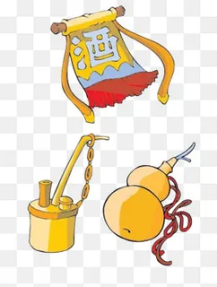 酒旗子葫芦免抠素材,免抠元素