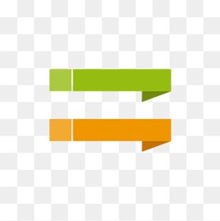 创意几何彩色扁平化标题框免费下,免抠元素