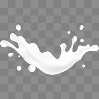 营养牛奶矢量牛奶飞溅元素,免抠元素