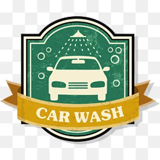 洗车服务标签,免抠元素