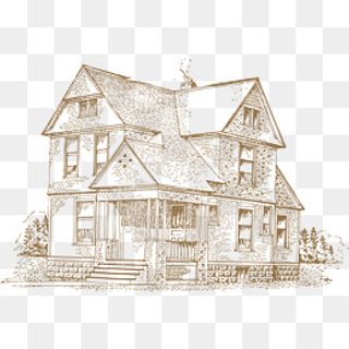 创意别墅图案手绘别墅户型图矢量,免抠元素